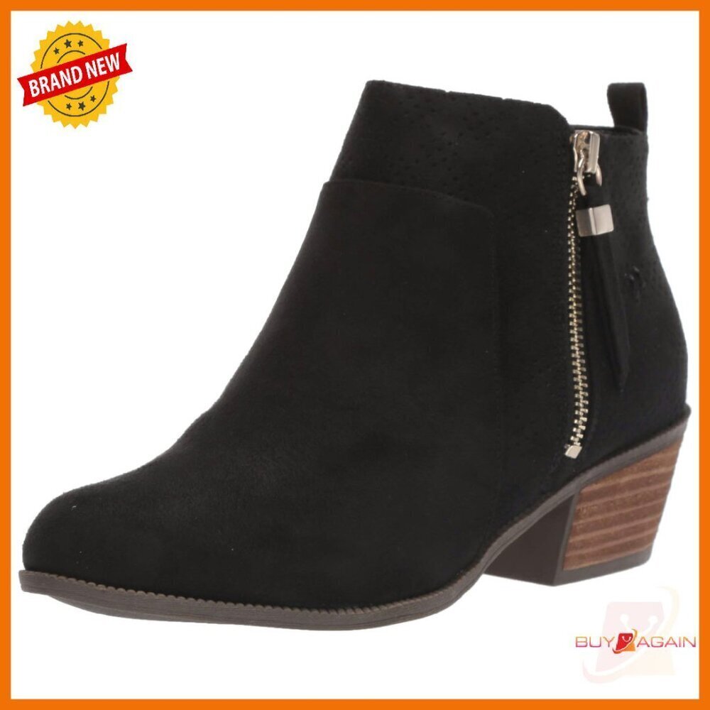 Women's Ankle Boots Microfiber Zip Closure Comfort Insole Size Available